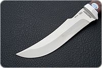 Нож Клык карельская береза, 95х18, алюминий : фото 3