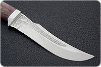 Нож Клык карельская береза, 95х18, алюминий : фото 4