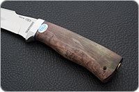 Нож Клык карельская береза, 95х18, алюминий : фото 6