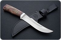 Нож Клык карельская береза, 95х18, алюминий : фото 8