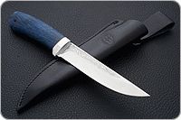 Нож Лиса стабилизированная карельская береза, 95х18, алюминий : фото 6