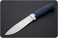 Нож Пилигрим  стабилизированная карельская береза, 95х18, алюминий : фото 2