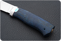 Нож Пилигрим  стабилизированная карельская береза, 95х18, алюминий : фото 6