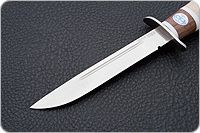 Нож Финка-2 (наборная рукоять) карельская береза-орех-оргстекло, 95х18, алюминий : фото 3