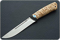 Нож Бекас карельская береза, 100х13м, текстолит : фото 2