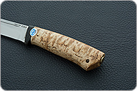 Нож Бекас карельская береза, 100х13м, текстолит : фото 7