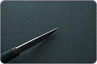 Нож Шашлычный малый наборная кожа, 100х13м, текстолит : фото 9