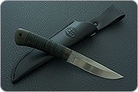 Нож Шашлычный малый наборная кожа, 100х13м, текстолит : фото 10