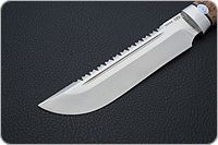 Нож Робинзон-1 карельская береза, 100х13м, алюминий : фото 3