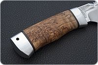 Нож Робинзон-1 карельская береза, 100х13м, алюминий : фото 5