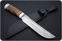 Нож Робинзон-1 карельская береза, 100х13м, алюминий : фото 8