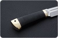 Нож Селигер наборная кожа, 95х18, латунь : фото 5