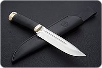 Нож Селигер наборная кожа, 95х18, латунь : фото 7