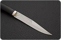 Нож Заноза граб - черное дерево, elmax, латунь : фото 4