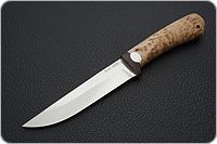 Нож Лиса карельская береза, elmax, текстолит : фото 2