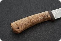 Нож Лиса карельская береза, elmax, текстолит : фото 5