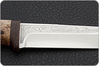 Нож Лиса карельская береза, elmax, текстолит : фото 7