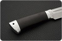 Нож Селигер граб - черное дерево, 100х13м, алюминий : фото 5