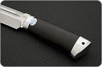 Нож Селигер граб - черное дерево, 100х13м, алюминий : фото 6