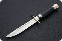 Нож Финка-2 наборная кожа, elmax, латунь : фото 11