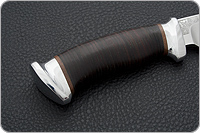 Нож Росомаха наборная кожа, 95х18, алюминий : фото 5