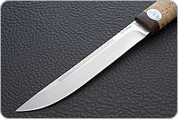 Нож Бурятский малый береста, s390, текстолит : фото 3