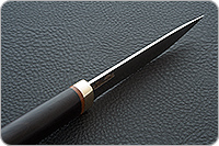 Нож Пескарь граб - черное дерево, elmax, латунь : фото 7