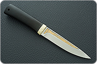 Нож Пескарь граб - черное дерево, elmax, латунь : фото 11