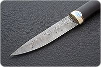 Нож Пескарь граб - черное дерево, zd-0803, латунь : фото 3