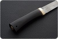 Нож Пескарь граб - черное дерево, zd-0803, латунь : фото 5