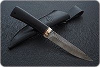 Нож Пескарь граб - черное дерево, zd-0803, латунь : фото 8
