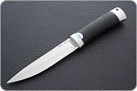 Нож Пескарь наборная кожа, 95х18, алюминий : фото 2