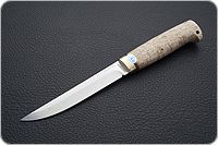 Нож Финка-5 карельская береза, cpr, латунь : фото 2