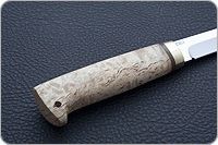 Нож Финка-5 карельская береза, cpr, латунь : фото 6