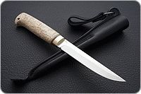 Нож Финка-5 карельская береза, cpr, латунь : фото 9