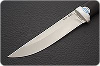 Нож Лиса граб - черное дерево, 95х18, алюминий : фото 3