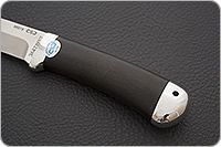 Нож Лиса граб - черное дерево, 95х18, алюминий : фото 6