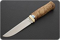 Нож Следопыт карельская береза, 95х18, латунь : фото 2