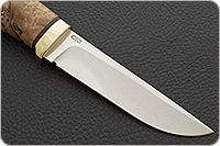 Нож Следопыт карельская береза, 95х18, латунь : фото 4