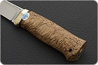 Нож Следопыт карельская береза, 95х18, латунь : фото 6