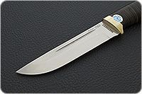 Нож Бекас наборная кожа, elmax, латунь : фото 3