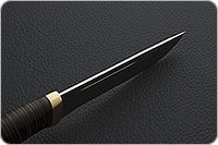 Нож Бекас наборная кожа, elmax, латунь : фото 7