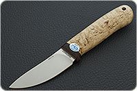 Нож Горностай карельская береза, 95х18, текстолит : фото 2