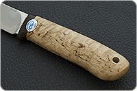 Нож Горностай карельская береза, 95х18, текстолит : фото 6