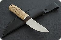 Нож Горностай карельская береза, 95х18, текстолит : фото 8