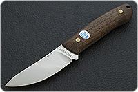 Нож Горностай ЦМ накладки орех, 95х18, цельнометаллический : фото 2
