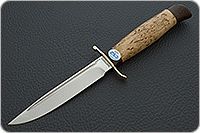 Нож Финка-2 Вача карельская береза, 95х18, текстолит : фото 2