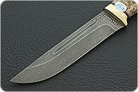 Нож Бекас карельская береза, zdi-1016, латунь : фото 3