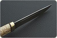 Нож Бекас карельская береза, zdi-1016, латунь : фото 7