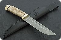 Нож Бекас карельская береза, zdi-1016, латунь : фото 8